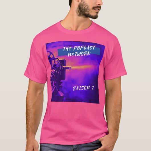 T-shirt Logo de la saison 2 du Popcast Network (Devant)
