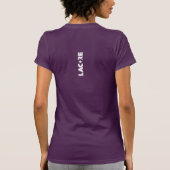 T-shirt Logo de Lacore Purple et White (Dos)