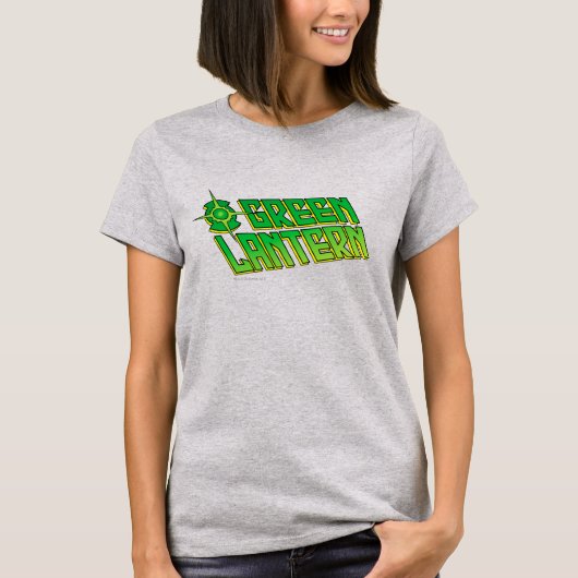 T-shirt Logo de lanterne verte - incliné (Devant)