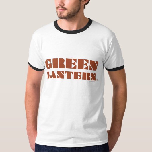 T-shirt Logo de lanterne verte - Tan (Devant)