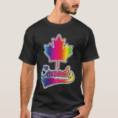 T-shirt Logo de l'arc-en-ciel de Canada Pride (Devant)