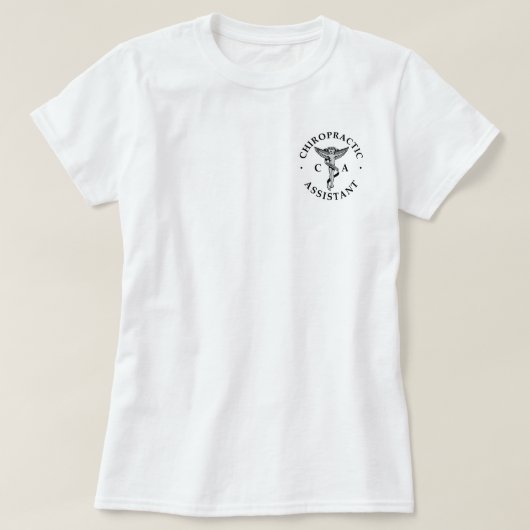 T-shirt Logo de l'assistant chiropratique (Design devant)