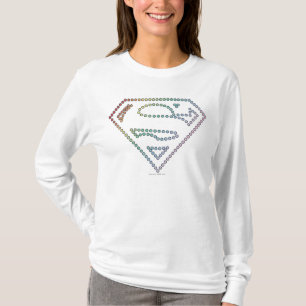 T-shirt Logo de l'avant-ligne de l'arc-en-ciel Supergirl