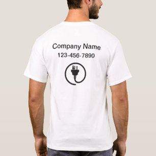 T-shirt Logo de l'électricien d'entreprise Chemises unifo