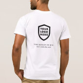 T-shirt Logo de l'employé | Entreprise moderne Nom du pers (Dos)