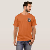 T-shirt Logo de l'entraîneur de baseball ⚾ en orange et no (Devant entier)