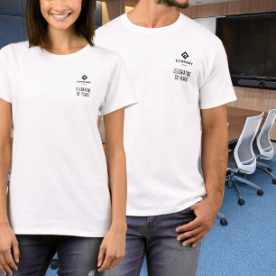 T-shirt Logo de l'entreprise célébrant # ans sur mesure