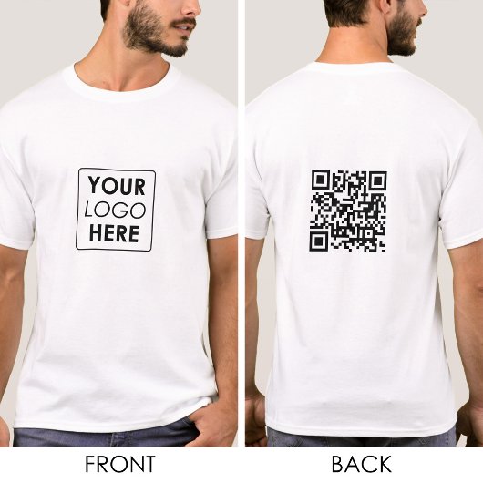 T-shirt Logo de l'entreprise Code QR Vêtements de travail 