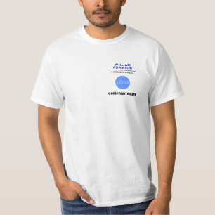 T-shirt Logo de l'entreprise et nom commercial Personnel