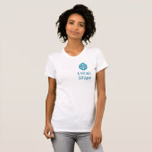 T-shirt Logo de l'entreprise et nom de l'employé (Devant entier)