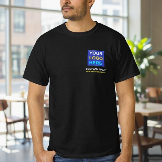 T-shirt Logo de l'entreprise et texte ou slogan | Petite e
