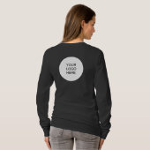 T-shirt Logo de l'entreprise ici femmes double face long m (Dos entier)