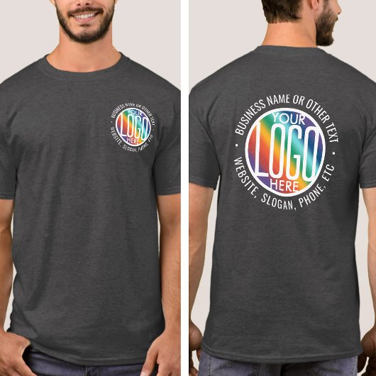 T-shirt Logo de l'entreprise imprimée sur mesure avant
