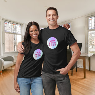 T-shirt Logo de l'entreprise noir employés vêtements de tr