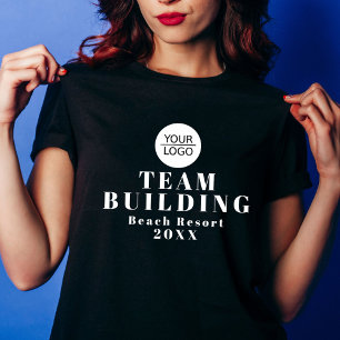 T-shirt Logo de l'entreprise Team building Black