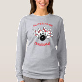 T-shirt Logo de l'équipe de Bowling personnalisée avec le (Devant)