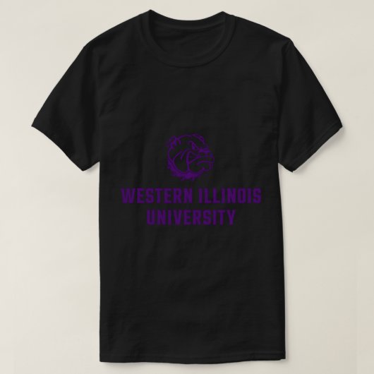 T-shirt Logo de l'icône Western Illinois Leathernecks Offi (Design devant)
