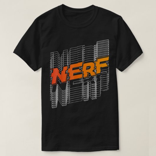 T-shirt Logo de ligne empilée Nerf (Design devant)