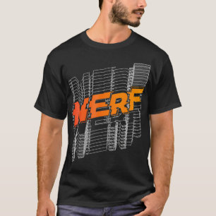T-shirt Logo de ligne empilée Nerf