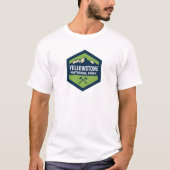 T-shirt Logo de l'insigne du parc national Yellowstone (Devant)