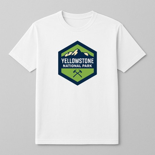 T-shirt Logo de l'insigne du parc national Yellowstone
