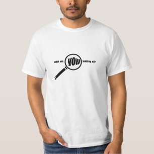 T-shirt logo de loupe