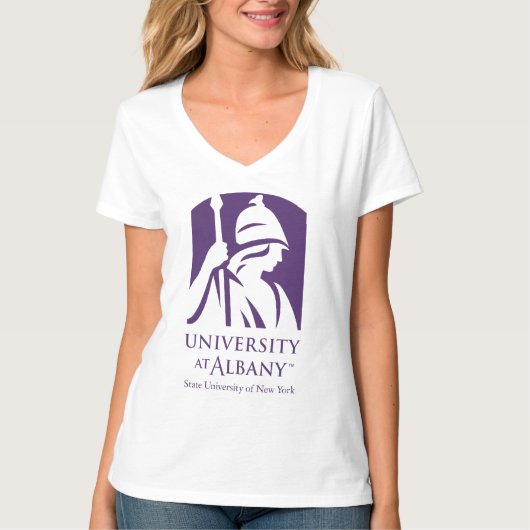 T-shirt Logo de l'Université d'Albany (Devant)