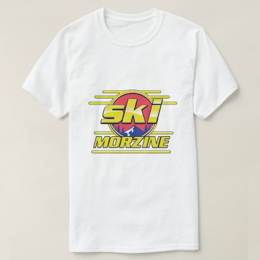 T-shirt Logo de Morzine France Ski 80s (Design devant)