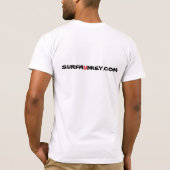 T-shirt Logo de Munkey de surf sur l'arrière - plan de (Dos)