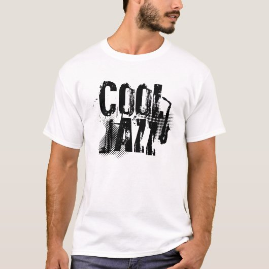 T-shirt logo de musique jazz cool (Devant)