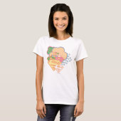 T-shirt Logo de nuage coloré Supergirl (Devant entier)