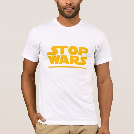 T-shirt Logo de parodie Stop Wars (Devant)