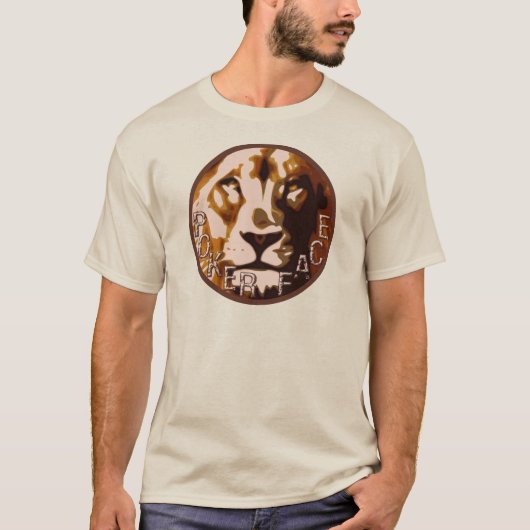 T-shirt Logo de Pokerface de lion (Devant)