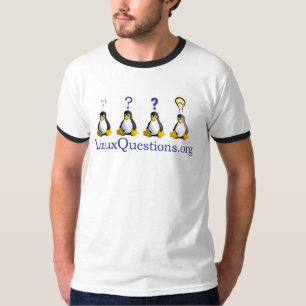 T-shirt Logo de questions de Linux