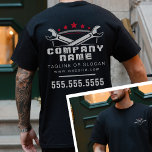 T-shirt Logo de réparation automobile professionnel Black<br><div class="desc">Élevez le professionnalisme de votre équipe avec le logo de réparation automobile professionnel Black Red Mechanic T-Shirt, conçu pour présenter votre entreprise de réparation automobile avec style et confiance. Doté d’un logo masculin et audacieux en noir et rouge, ce t-shirt est parfait pour les employés qui ont besoin d’un uniforme...</div>
