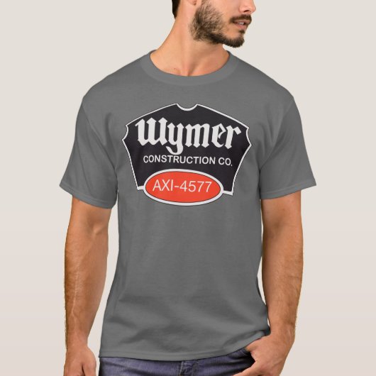 T-shirt Logo de retour arrière Wymer Construction AXI (Devant)