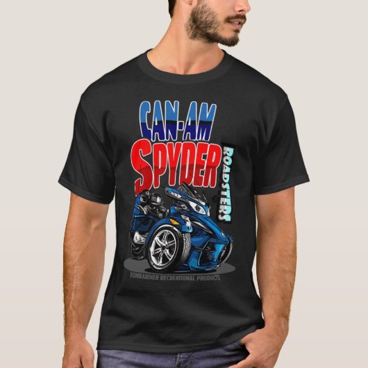 T-shirt Logo de Retro de Spyder Roadsters   (Devant)