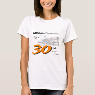T-shirt Logo de réunion de classe d'ACHS 30ème