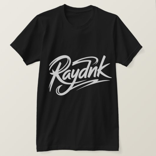T-shirt Logo de script personnalisé Raydnk  (Design devant)