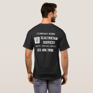 T-shirt Logo de service électronique uniforme d'entreprise