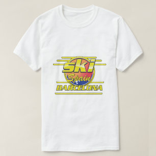 T-shirt logo de ski de Barcelone Espagne