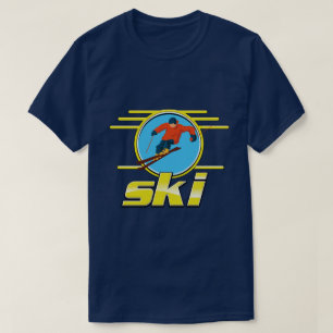 T-shirt Logo de ski rétro 90