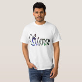T-shirt Logo de Steven Name, (Devant entier)