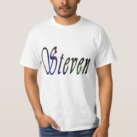 T-shirt Logo de Steven Name, (Devant)