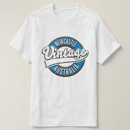 T-shirt Logo de style vintage Newcastle australia (Design devant)