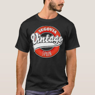 T-shirt Logo de style vintage pour l'Espagne de Segovia
