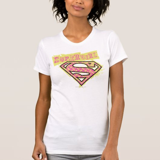 T-shirt Logo de Supergirl Grunge (Devant)
