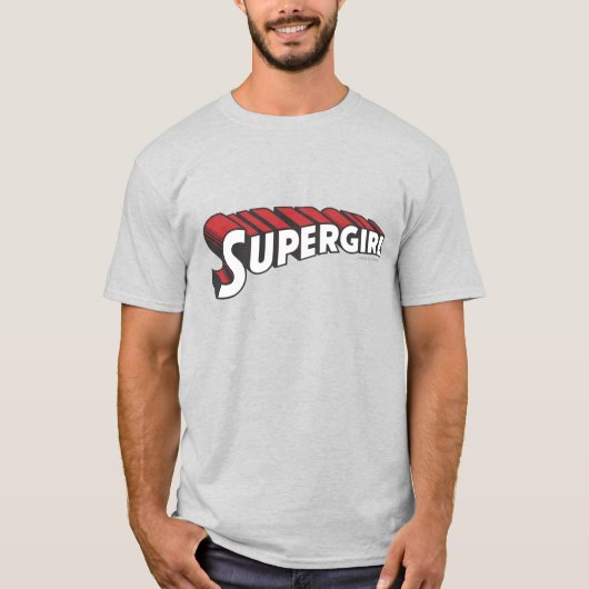 T-shirt Logo de Supergirl Red and White (Devant)
