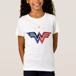 T-Shirt Logo de superposition de bande dessinée moderne e