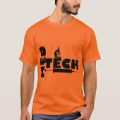 T-SHIRT LOGO DE SYRINGE DE MICROSCOPE DE TECHNOLOGIE MED (Devant)
